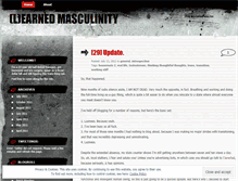 Tablet Screenshot of learnedmasculinity.wordpress.com