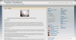 Desktop Screenshot of anjakanparadigm.wordpress.com