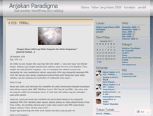 Tablet Screenshot of anjakanparadigm.wordpress.com