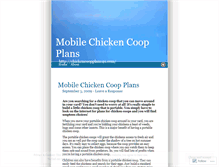 Tablet Screenshot of mobilechickencoopplans.wordpress.com