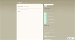 Desktop Screenshot of akurioncuatro.wordpress.com