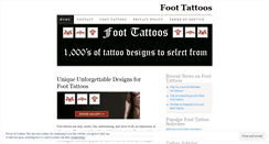 Desktop Screenshot of foottattoosblog.wordpress.com