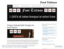 Tablet Screenshot of foottattoosblog.wordpress.com