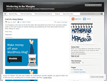 Tablet Screenshot of motheringinthemargins.wordpress.com