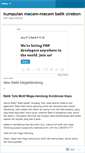 Mobile Screenshot of batikcirebonan.wordpress.com