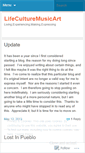 Mobile Screenshot of lifeculturemusicart.wordpress.com