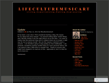 Tablet Screenshot of lifeculturemusicart.wordpress.com