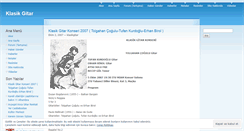 Desktop Screenshot of klasikgitar.wordpress.com