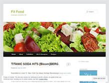 Tablet Screenshot of fitfoodhealthprogram.wordpress.com