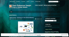 Desktop Screenshot of eisenendeavors.wordpress.com