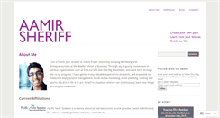 Desktop Screenshot of aamirsheriff.wordpress.com