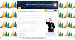 Desktop Screenshot of msdynamicscert.wordpress.com