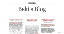 Desktop Screenshot of beki70.wordpress.com