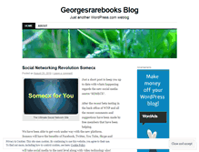 Tablet Screenshot of georgesrarebooks.wordpress.com