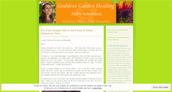 Desktop Screenshot of goddessgardenhealing.wordpress.com