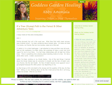 Tablet Screenshot of goddessgardenhealing.wordpress.com