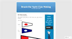 Desktop Screenshot of brockvilleyachtclub.wordpress.com