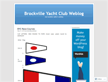 Tablet Screenshot of brockvilleyachtclub.wordpress.com