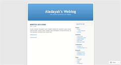 Desktop Screenshot of aladayak.wordpress.com