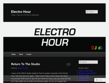 Tablet Screenshot of electrohour.wordpress.com