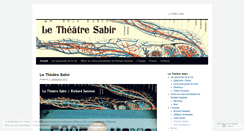 Desktop Screenshot of letheatresabir.wordpress.com