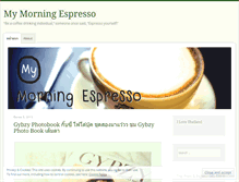 Tablet Screenshot of mymorningespresso.wordpress.com