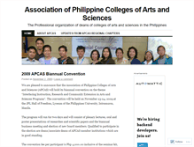 Tablet Screenshot of apcas.wordpress.com