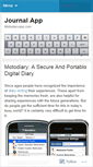 Mobile Screenshot of journalapp.wordpress.com