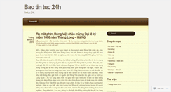 Desktop Screenshot of baotintuc24h.wordpress.com