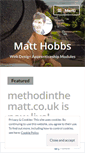 Mobile Screenshot of matthobbsdesign.wordpress.com