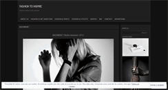 Desktop Screenshot of fashiontoinspire.wordpress.com