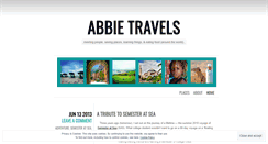 Desktop Screenshot of abbietravels.wordpress.com