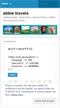 Mobile Screenshot of abbietravels.wordpress.com