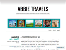 Tablet Screenshot of abbietravels.wordpress.com