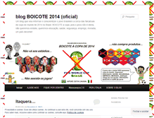 Tablet Screenshot of boicoteacopa2014oficial.wordpress.com