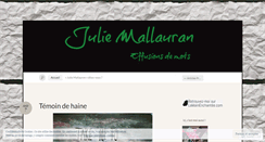 Desktop Screenshot of juliemallauran.wordpress.com
