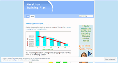 Desktop Screenshot of marathonplan.wordpress.com