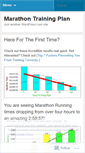 Mobile Screenshot of marathonplan.wordpress.com