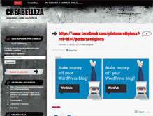 Tablet Screenshot of creabelleza.wordpress.com