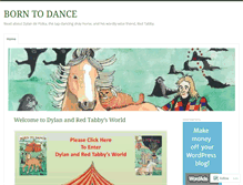 Tablet Screenshot of borntodance.wordpress.com