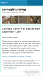 Mobile Screenshot of carnegietutoring.wordpress.com