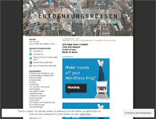 Tablet Screenshot of entdenker.wordpress.com