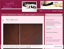 Tablet Screenshot of ladylikebehaviorphotography.wordpress.com