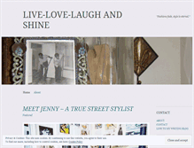 Tablet Screenshot of livelovelaughshine.wordpress.com