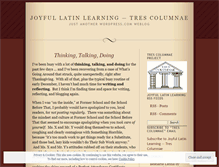 Tablet Screenshot of joyfullatinlearning.wordpress.com