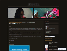 Tablet Screenshot of crystalclearwords.wordpress.com