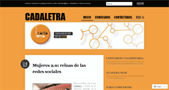 Desktop Screenshot of cadaletra.wordpress.com