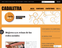 Tablet Screenshot of cadaletra.wordpress.com