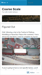 Mobile Screenshot of coarsescale.wordpress.com