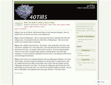 Tablet Screenshot of 40till5.wordpress.com